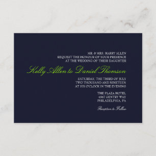 Anmut  dblgr der Hochzeits-Einladungs-  einfach Einladung