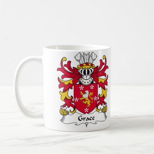 Anmut-Familienwappen Kaffeetasse (Links)
