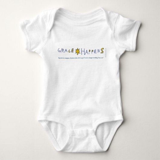 Anmut geschieht Baby-Bodysuit Baby Strampler (Vorderseite)