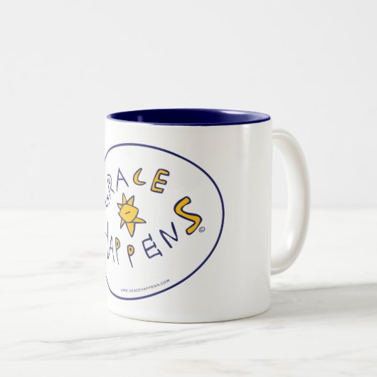 Anmut geschieht Tasse 11oz (VorderseiteRechts)
