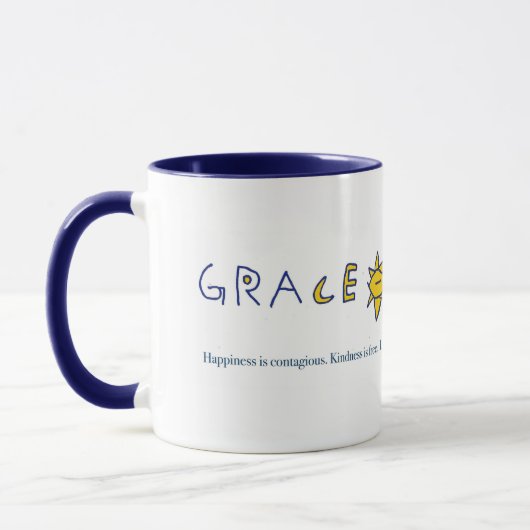 Anmut geschieht Tasse 11oz (Links)