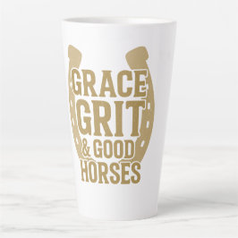 Anmut, Hartnäckigkeit und gute Pferde Western Milchtasse