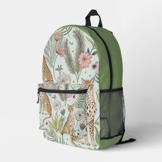 Anmut in der Wildnis Bedruckter Rucksack (Rückseitige Ecke Rechts)
