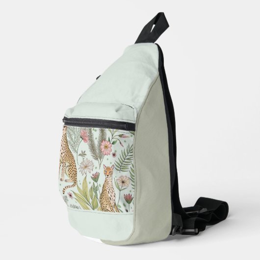 Anmut in der Wildnis Crossbody Bag (Rechte Ecke)