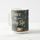 Anmut in jedem Schluck 2 (Farbe) Kaffeetasse (Vorderseite Links)