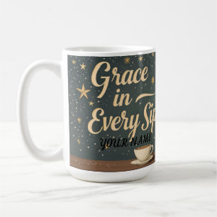 Anmut in jedem Schluck 2 (Farbe) Kaffeetasse