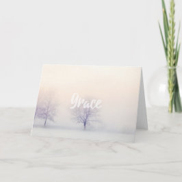 Anmut-inspirierend leere Anmerkungs-Karte Karte