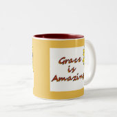 Anmut ist - Sonnenblume fantastisch Zweifarbige Tasse (VorderseiteRechts)