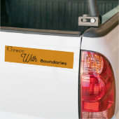 Anmut mit Grenzen Autoaufkleber (Auf Lkw)
