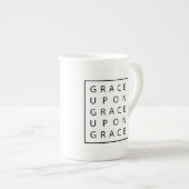 Anmut nach Anmutmoderner Scripture-Tasse Porzellantasse (Vorderseite Rechts)
