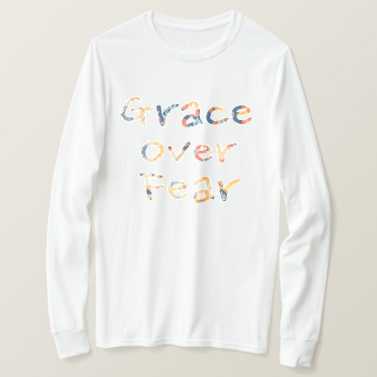 Anmut über Angst Männer T-Shirt (Design vorne)