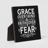 Anmut über Leim, Glaube über Angst - Inspiration Fotoplatte (Vorderseite)