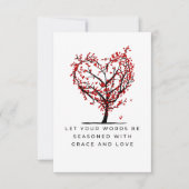 Anmut und Liebe Dankeskarte (Vorderseite)