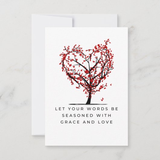 Anmut und Liebe Dankeskarte (Vorderseite)