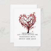 Anmut und Liebe Dankeskarte (Vorne/Hinten)