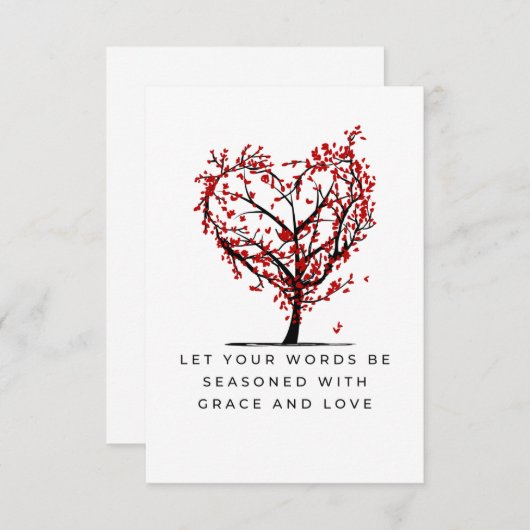 Anmut und Liebe Dankeskarte (Vorne/Hinten)