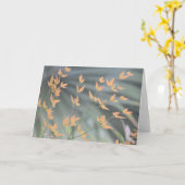 anmutige Blätter, leere Karte (Gelbe Blume)