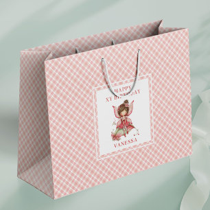 Anmutige Feen-Girl-Blush-Blumen-Geschenktasche zum Große Geschenktüte
