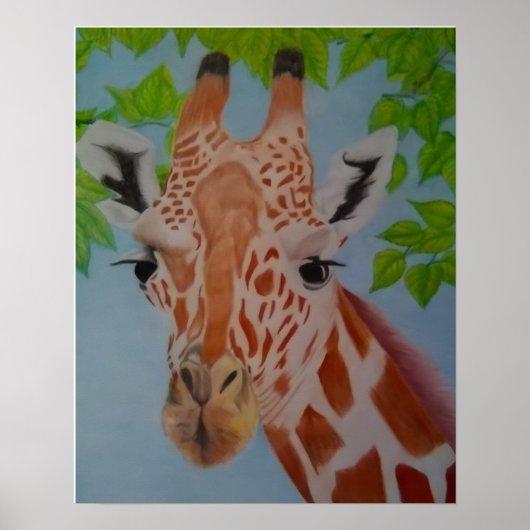 Anmutige Giraffe Poster (Vorne)