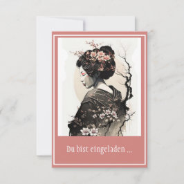 Anmutige japanische Geisha - Einladung