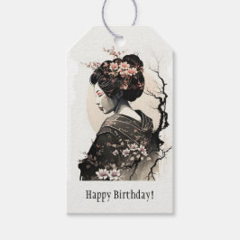 Anmutige japanische Geisha - Geschenkanhänger