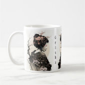 Anmutige japanische Geisha -  Kaffeetasse (Links)