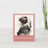 Anmutige japanische Geisha -  Karte (Vorderseite)