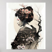 Anmutige japanische Geisha - Poster (Vorne)