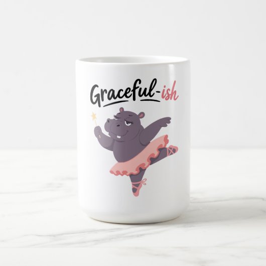 Anmutige Nilpferd-Ballerina Kaffeetasse (Mittel)