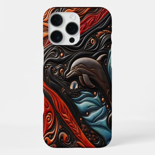 Anmutiger Delfin in Bewegung iPhone Hülle (Rückseite)