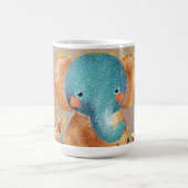 Anmutiger Elefant in der Wildnis Kaffeetasse (Mittel)