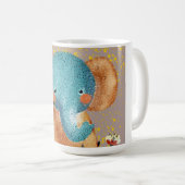 Anmutiger Elefant in der Wildnis Kaffeetasse (VorderseiteRechts)
