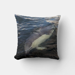 Anmutiger Gewöhnlicher Delfin Schwimmend Soft Deko Kissen