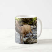 Anmutiger Schottischer Junger Rothirsch Hirsch Ski Kaffeetasse (VorderseiteRechts)
