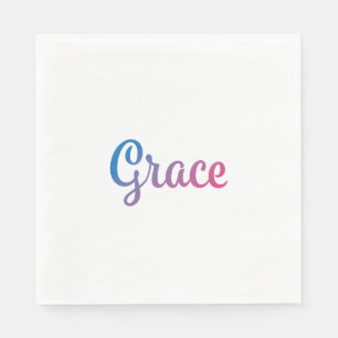 Anmutstilvoller Cursive Serviette