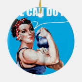 Ann Arbor Co Rosie Trainingsübungen Lifting Women Keramik Ornament (Hinten)