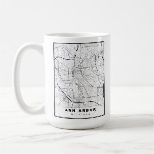 Ann Arbor Karte Kaffeetasse