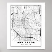 Ann Arbor Map Poster (Vorne)