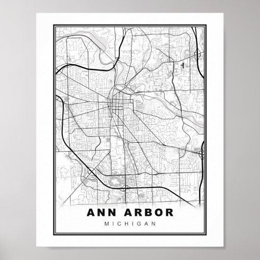 Ann Arbor Map Poster (Vorne)