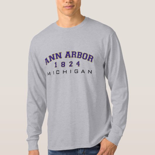 Ann Arbor, MI - 1824 T-Shirt (Vorderseite)