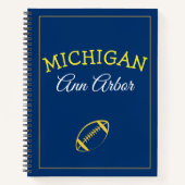 Ann Arbor Michigan Blue und Maize Notizblock (Vorderseite)