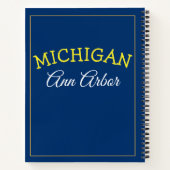 Ann Arbor Michigan Blue und Maize Notizblock (Rückseite)