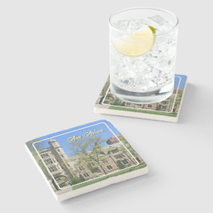 Ann Arbor Michigan Colorful Quad Foliage Steinuntersetzer