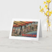 Ann Arbor, Michigan - große Buchstabe-Szenen Karte (Gelbe Blume)