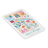 Ann Arbor Michigan Map Benutzerdefinierte Koordina Magnet (Rechte Seite)