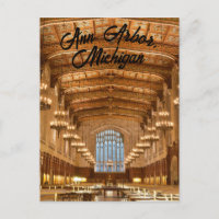 Ann Arbor, Michigan Postcard