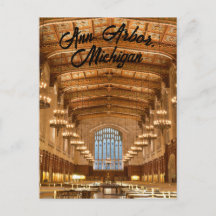 Ann Arbor, Michigan Postkarte