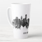 Ann Arbor Michigan Skyline BW Milchtasse (Linke Ecke)