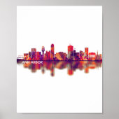 Ann Arbor Michigan Skyline Poster (Vorne)