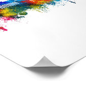 Ann Arbor Michigan Skyline Poster (Ecke)